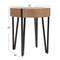 Hello Honey® 22" Astoria Wood End Table with Metal Hairpin Legs